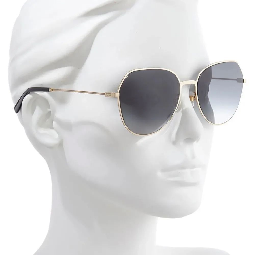 GIVENCHY GV 7171/G/S J5G9O Gold/Dark Gray Gradient Sunglasses 63mm $525
